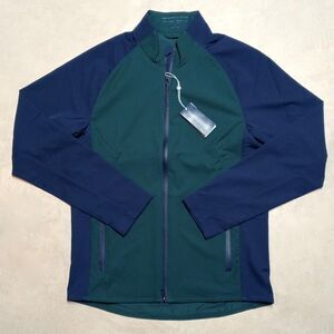 NWT Holderness & Bourne The Hyde Golf Jacket Mens SMALL Performance Green Blue